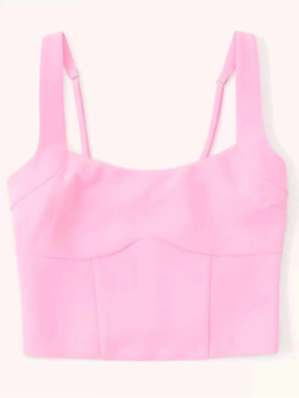Abercrombie Pink Tailored Corset Set Top
